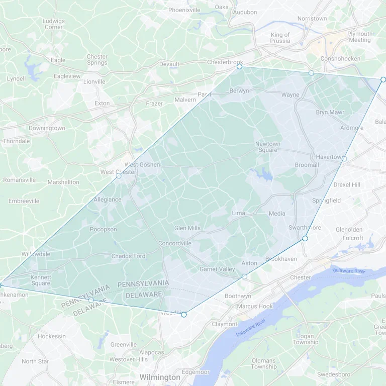 mobile-map ScapeWorx Service Area Map
